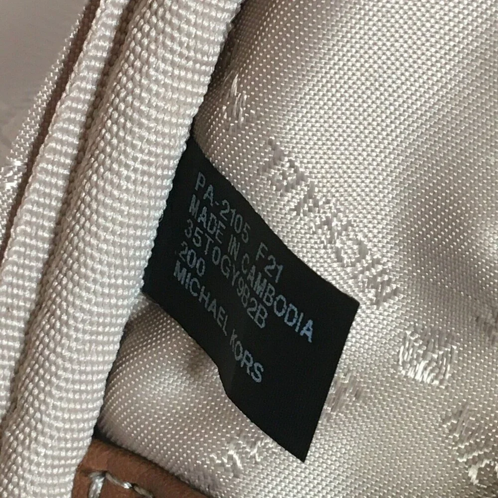 Michael Kors Kenly Backpack Medium Signature Logo Shoulder Satchel School Bag